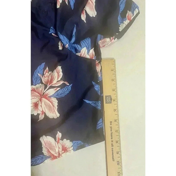 Old Navy Swim Trunks‎ Mesh Lined Men’s XL Blue Floral Beach Summer Wear See Note - Picture 4 of 8
